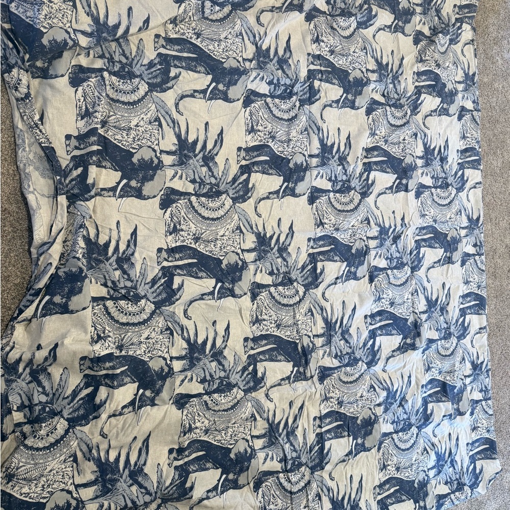 Pottery Barn Blue and White Duvet Cover